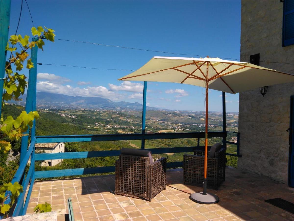 La Casa Dalle Finestre Blu Abbateggio Екстер'єр фото
